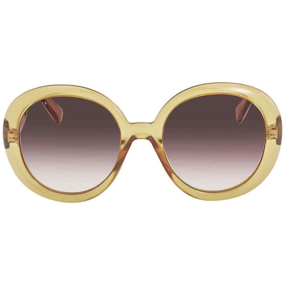 NEW Gucci Yellow Round Women's Sunglasses - Picture 2 of 4